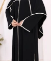 8001-1 Biyeli Pantolonlu Tunik Takım  Şal Siyah