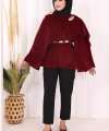 Atkı Detay Panço 70061 Bordo
