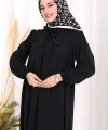 Bebekli Anne Elbisesi 3896 Siyah