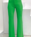 Bel Fermuarlı İspanyolpaça Pantolon 0231 Yeşil