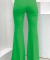 Bel Fermuarlı İspanyolpaça Pantolon 0231 Yeşil