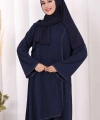 Biyeli Uzun Tunik Pantolon Takım 8005 Lacivert