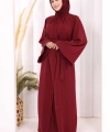 Broş Detaylı Tulumlu Takım 8016 Bordo