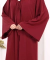 Broş Detaylı Tulumlu Takım 8016 Bordo