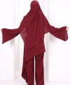 Çapraz Tunik Üçlü Takım 8037 Bordo
