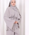 Çapraz Tunik Üçlü Takım 8037 Gri