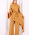 Çapraz Tunik Üçlü Takım 8037 Hardal