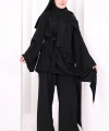 Çapraz Tunik Üçlü Takım 8037 Siyah