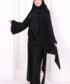 Çapraz Tunik Üçlü Takım 8037 Siyah