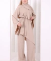 Çapraz Tunik Üçlü Takım 8037 Vizon