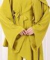 Çapraz Tunik Üçlü Takım 8037 Yağ Yeşili
