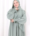 Dantel Detaylı Namaz Elbise 6095 Mint