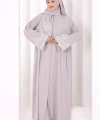 Dantelli Namaz Feracesi 6093 Gri