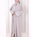 Dantelli Namaz Feracesi 6093 Gri