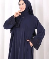 Dantelli Namaz Feracesi 6093 Lacivert
