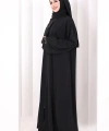Dantelli Namaz Feracesi 6093 Siyah