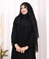 Dantelli Sufle 6069 Siyah