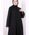 Desenli İkili  Takım 7085 Siyah