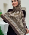 Desenli Pamuk Şal 2065 Haki