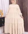 Dubai Katlı Salaş Elbise 6023 Taş