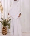 Dubai Sufleli Elbise Takım 6044 Ekru