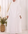 Dubai Sufleli Elbise Takım 6044 Ekru