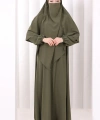 Dubai Sufleli Elbise Takım 6044 Haki