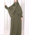 Dubai Sufleli Elbise Takım 6044 Haki