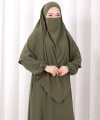 Dubai Sufleli Elbise Takım 6044 Haki