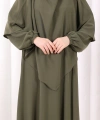 Dubai Sufleli Elbise Takım 6044 Haki
