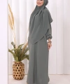 Dubai Sufleli Elbise Takım 6044 Mint