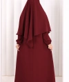 Dubai Sufleli Elbise Takım 6044 Mürdüm