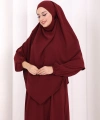 Dubai Sufleli Elbise Takım 6044 Mürdüm