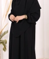 Dubai Sufleli Elbise Takım 6044 Siyah