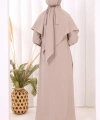 Dubai Sufleli Elbise Takım 6044 Vizon