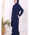 Düğmeli Cepli Tunik ve Pantolon İkili Takım 8682 Lacivert