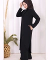 Düğmeli Cepli Tunik ve Pantolon İkili Takım 8682 Siyah