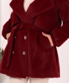 Düğmeli Kaban 70059 Bordo