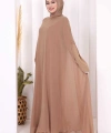 Elbise Abaya Takım 3921 Vizon