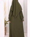 Eşarplı Elbise 6059 Haki