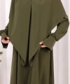 Eşarplı Elbise 6059 Haki