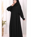 Eşarplı Elbise 6059 Siyah