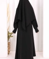 Eşarplı Elbise 6059 Siyah