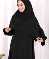 Eşarplı Elbise 6059 Siyah