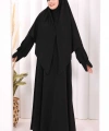 Eşarplı Elbise 6059 Siyah