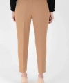 Fermuarlı Cep Detaylı Kalem Pantolon 0201 Taba