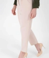 Fermuarlı Cep Detaylı Kalem Pantolon 0201 Taş