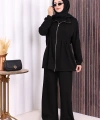 Fermuarlı İkili Oysho Takım 6058 Siyah