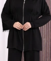 Fermuarlı İkili Oysho Takım 6058 Siyah