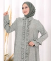 Fırfır Detaylı Elbise 6066 Mint